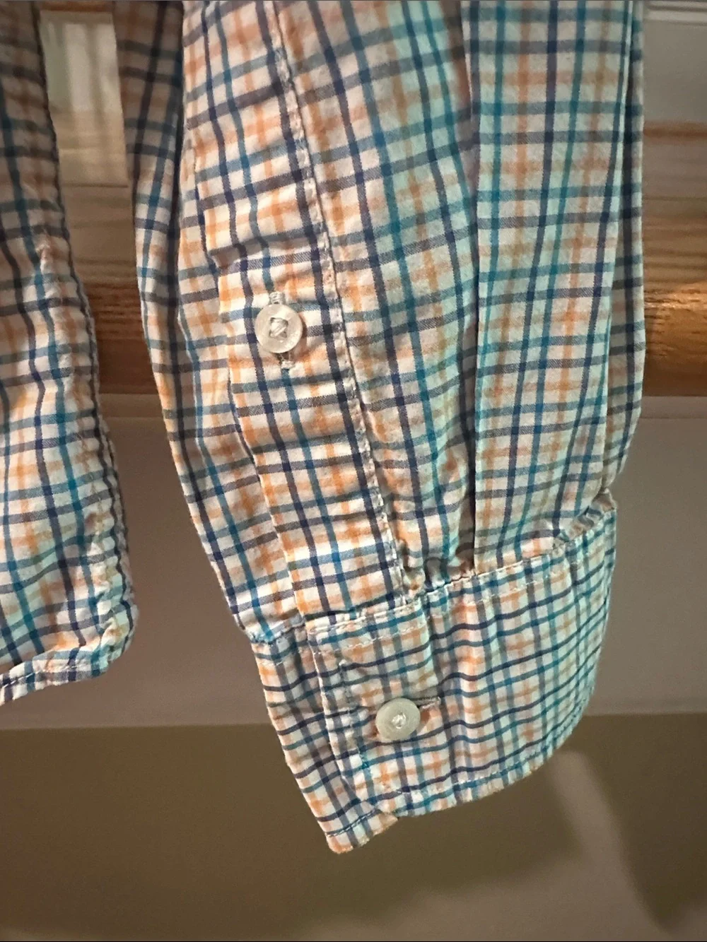 J. Crew Men's Plaid Button-Down Shirt - Blue, Yellow & White